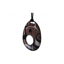 Kelly Robinson Silk Inspiration Oval Pendant