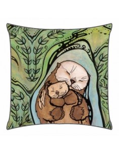 Coussin Gustave "Loutre Mère"