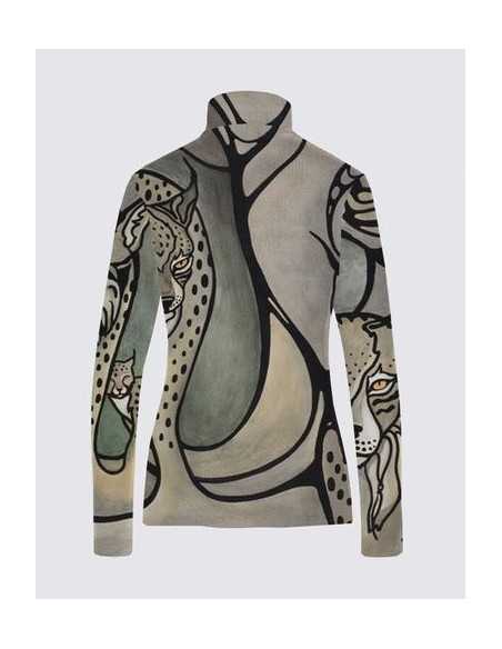 Catherine Zip Top - "Silent Seekers"