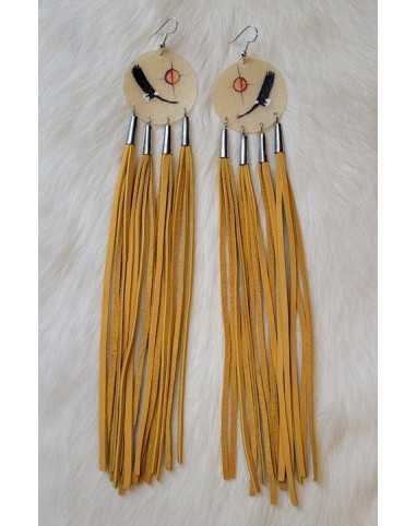 Fringed Earrings Multiple Strands