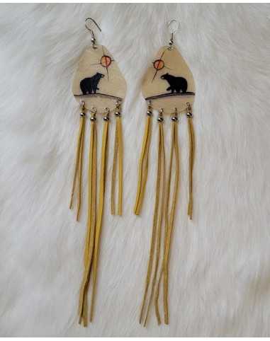 Fringed Earrings Single Strand