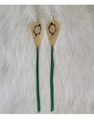 Boucles d'Oreilles Larme Simple Brin